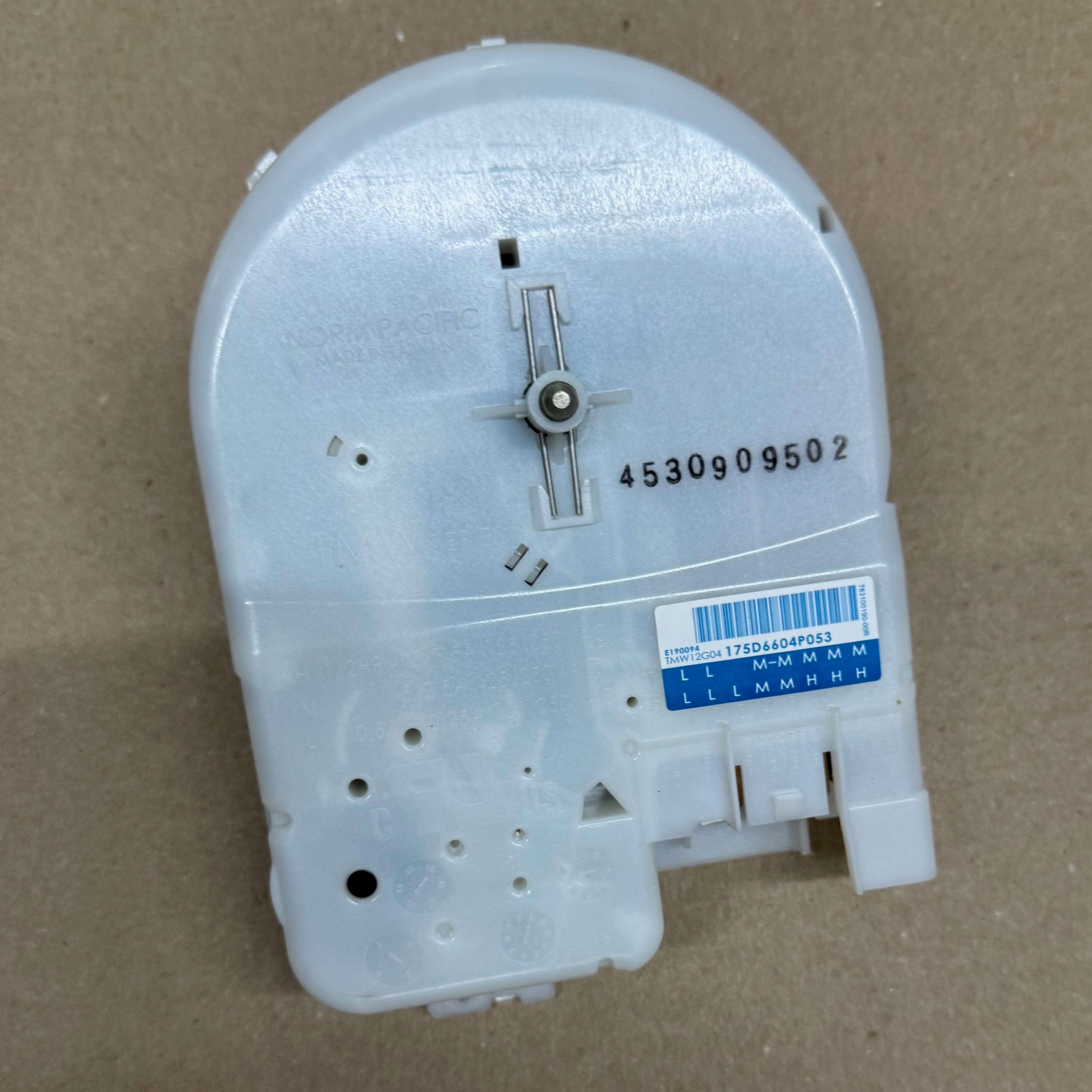 GE Washer Timer WH12X10527 175D6604P053 GE Washer Timer WH12X10527 175D6604P053